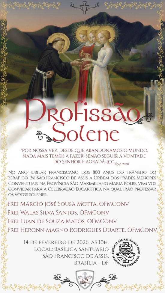 Profiss&atilde;o Solene 2026